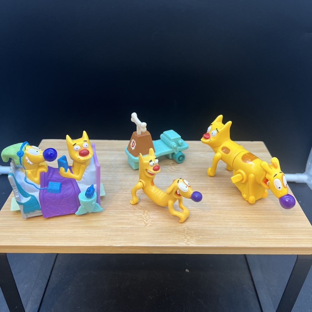 VTG 1999 Burger King CatDog Set of 4 Kids Meal Toys